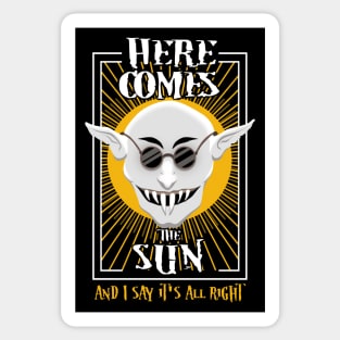 Here comes the sun - Summer Quote Sticker